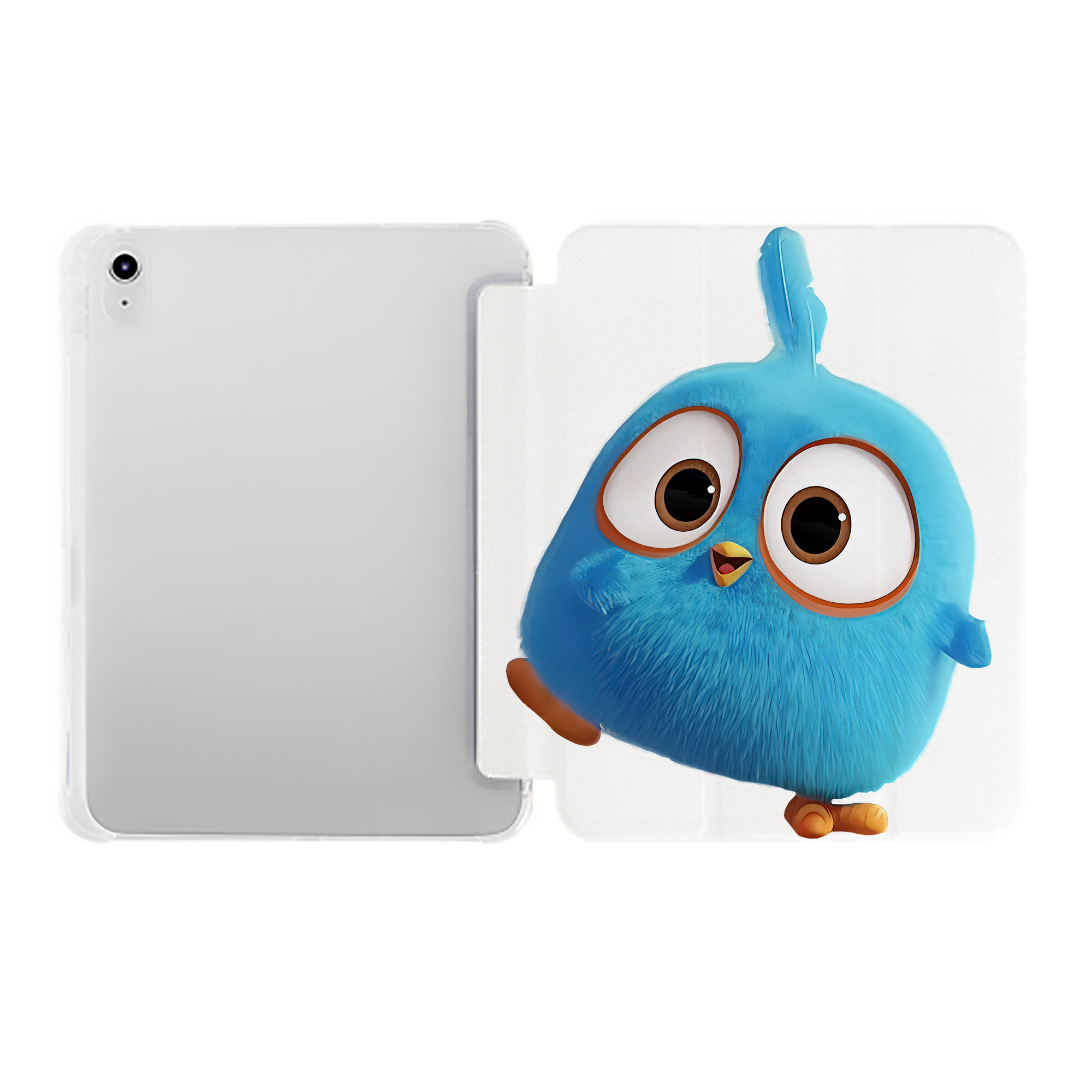 （画像用） Angry Birds アングリーバード IPad ケース ペン収納付き 三つ折りスタンド PUレザー×シリコン 対応機種9.5/10.5/10.9インチ